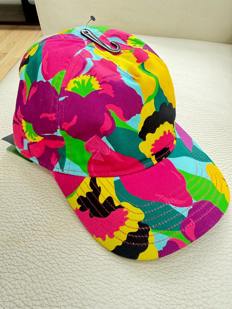Nwt Kate Spade Women's Orchid Bloom Baseball Cap Hat Colorful